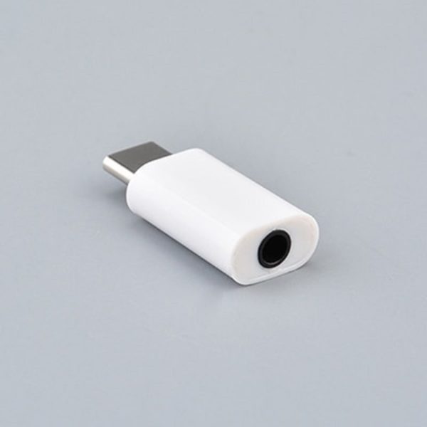 Adaptér USB-C na 3,5 mm jack - Biela