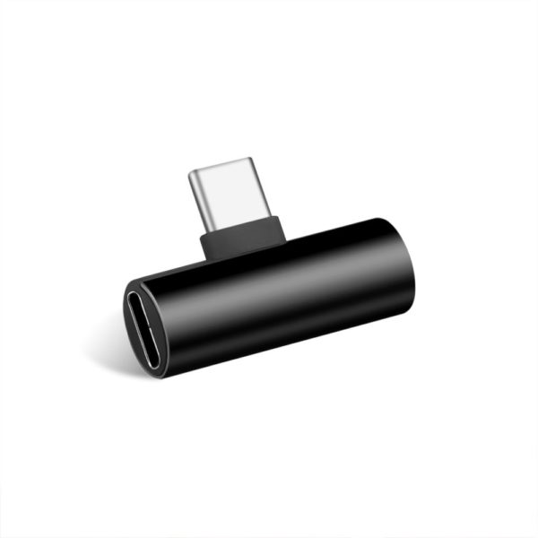 Adaptér USB-C na 3,5 mm jack / USB-C K62 - Cierna