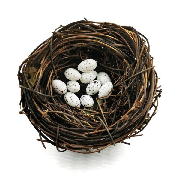 Dekoratívne hniezdo s vajíčkami - 1