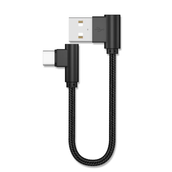 Dátový kábel USB na Micro USB / USB-C 20 cm - 2, Cierna