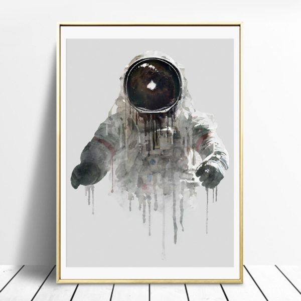 Dekoratívne obraz astronauta na plátne - 8