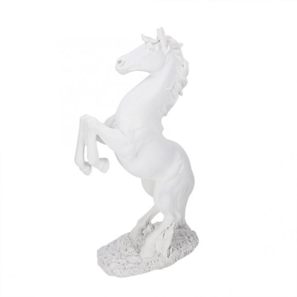 Dekoratívne soška koňa - Biela