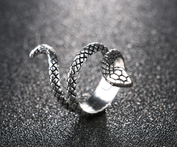 Pánsky prsteň s hadom - 11