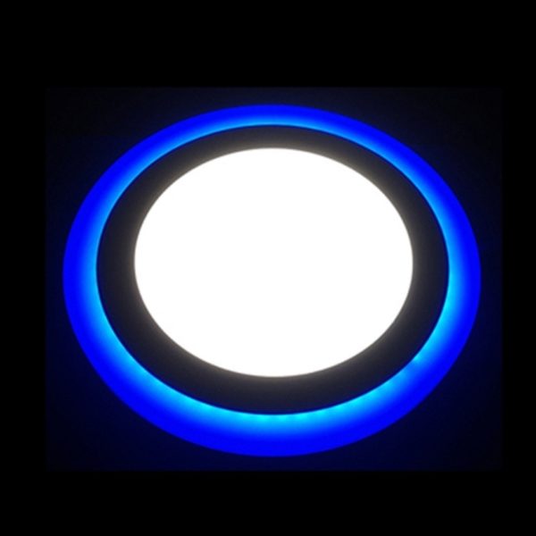 Dvojfarebné stropné LED svietidlo - 2 varianty - Kruhova, Studena-biela, 24w