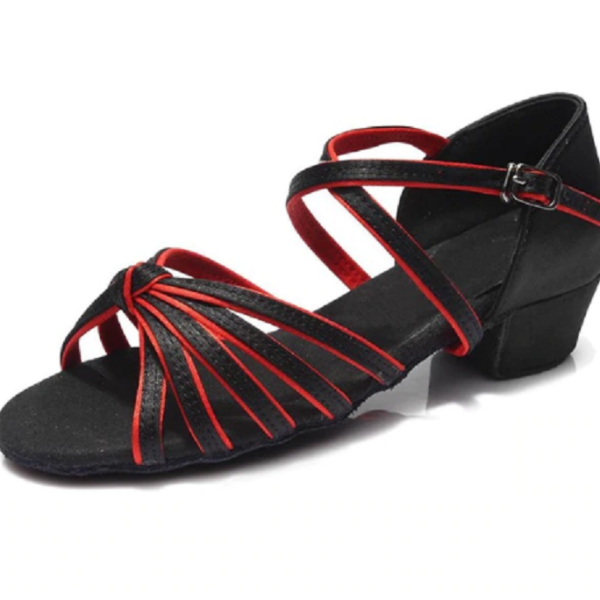 Dámske tanečné topánky 82006 - Cierno-cervena, 41