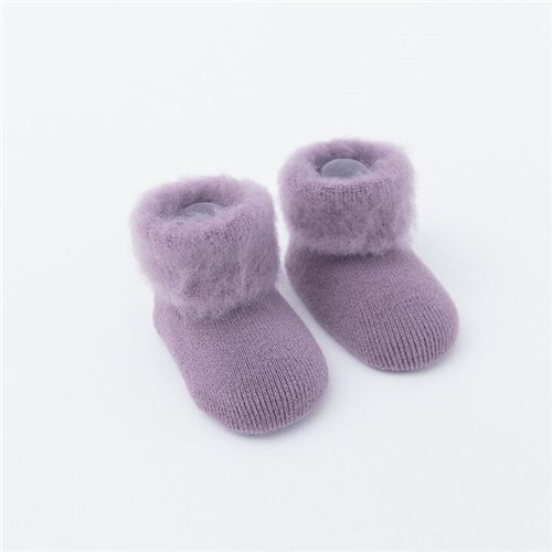 Detské teplé ponožky - Fialova, 18-24-mesiacov