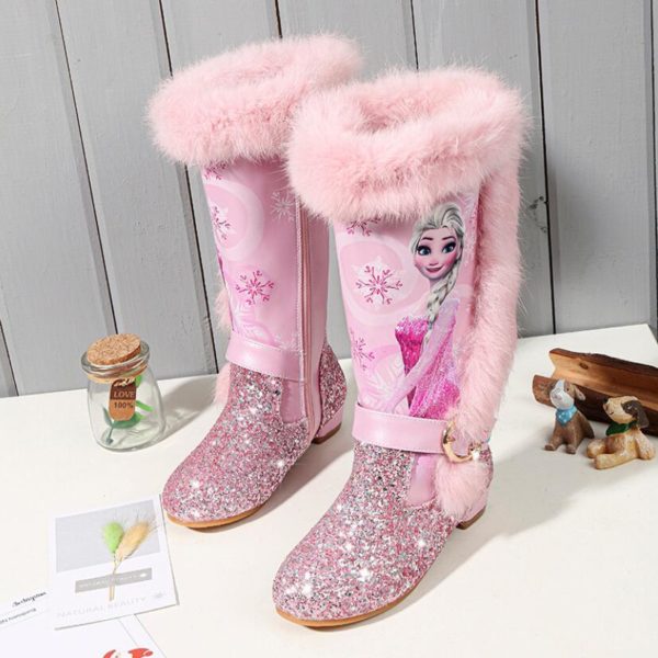 Detská zimná obuv Elza - Pink, 37