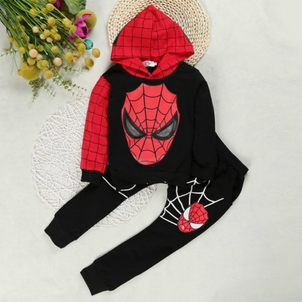 Luxusná detská tepláková súprava Spider-Man - Black, 7t