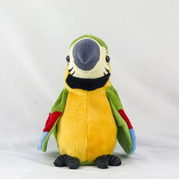 Plyšový hovoriaci papagáj Arra - Green