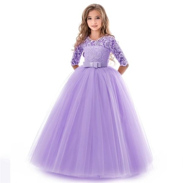 Dievčenské princeznovské šaty Nancie - Light-purple-10, 14