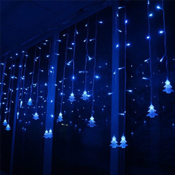 Vianočné LED osvetlenie do okna Dale - Blue, Eu-plug-220v