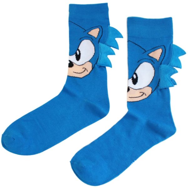 Pánske vysoké ponožky Sonic (Modrá)