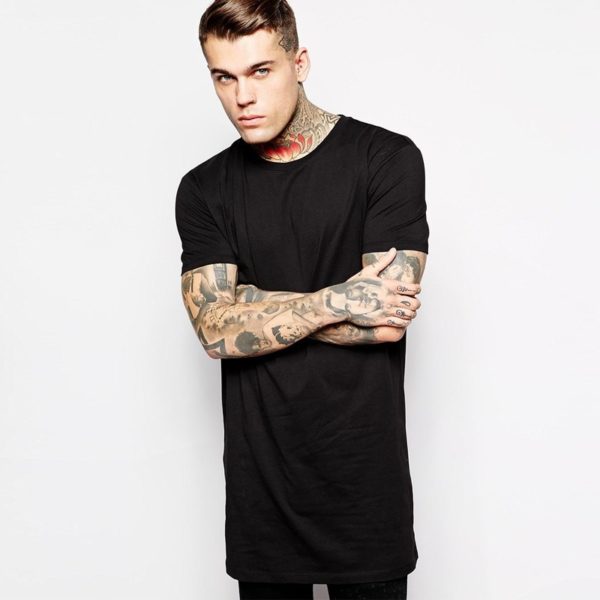 Pánske štýlové tričko Jefry - Black-t-shirt, Xxl