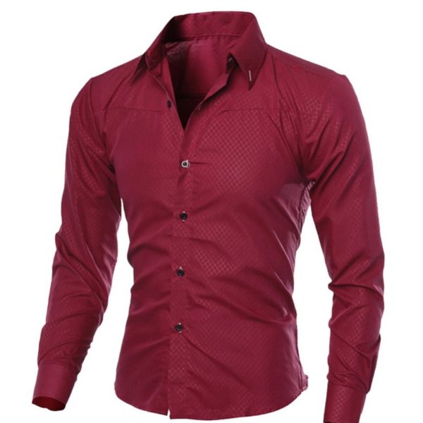 Pánska luxusná košeľa Dylan - Wine-red, 3xl