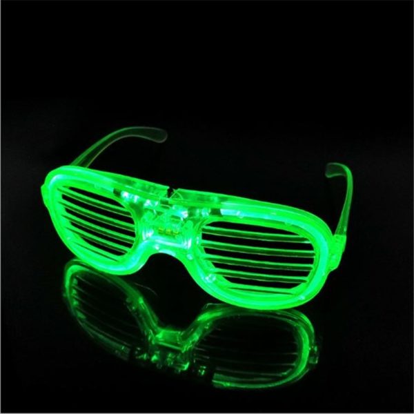 Svietiace LED okuliare - Zelena