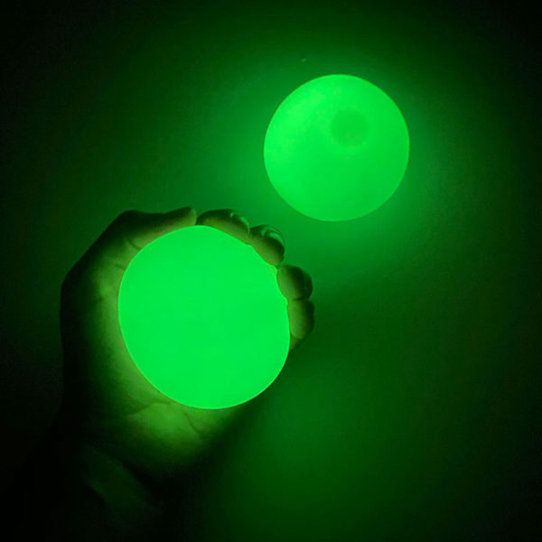 Antistresové svietiace guľôčky WALLBALL (Zelená)