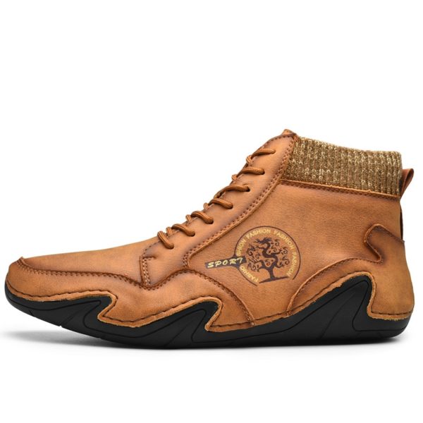 Pánska luxusná jesenné sneakers Ellure - Brown, 45