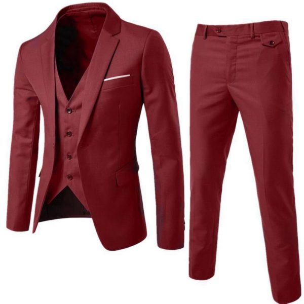Luxusný pánsky oblek Prime Suit - Red, S