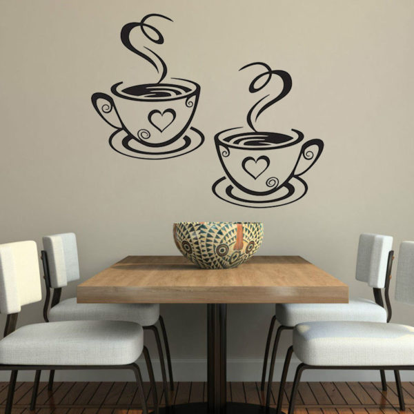 Nálepka na stenu s kávou Vezel