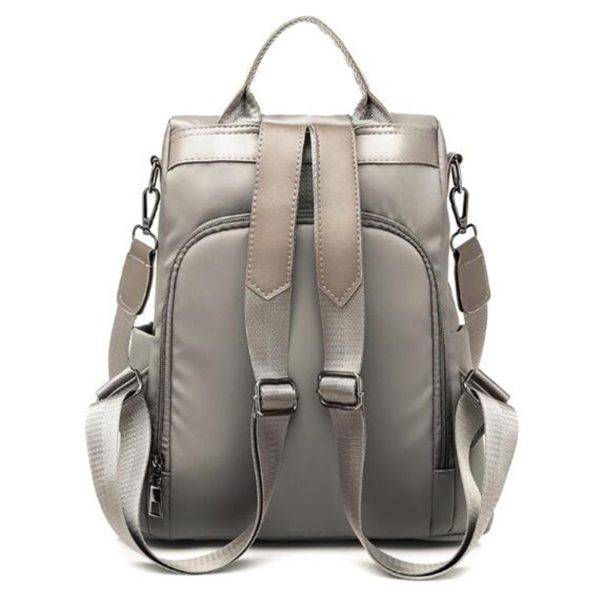 Luxusný jednoduchý dámsky batoh - dva varianty - Gray
