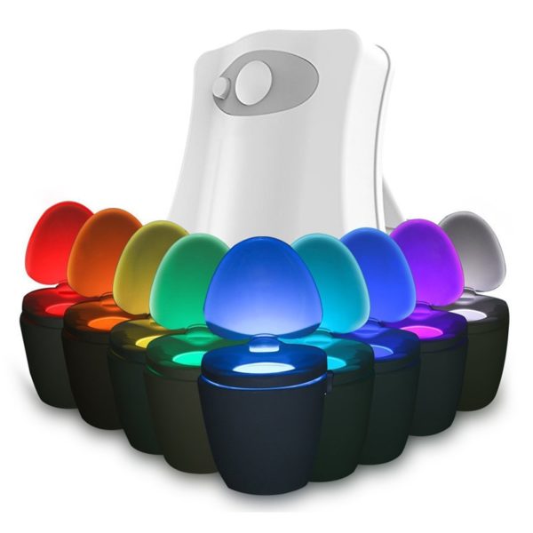 Farebná LED WC misa - senzor pohybu (Ivory)