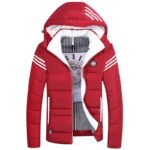 Pánska zimná bunda s kapucňou Winter - Cervena, 4xl