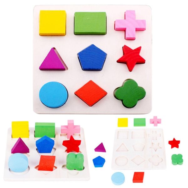 3D farebné puzzle pre deti - predškolské hra (01)